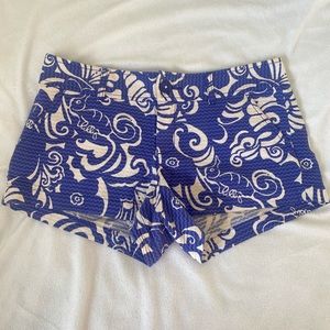 Lilly Pulitzer Walsh Shorts “Indigo Star Crush”